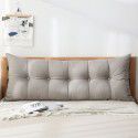 Cotton and linen headboard large cushion soft bag removable washable large backrest bed pillow tatami backrest sofa long pillow 