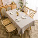 Ins Wind Nordic Fabric Solid Cotton Linen Table Cloth Thickened Waterproof Table Cloth Tea Table Cover Outdoor Mat Wholesale