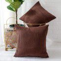 Corduroy pillowcase Amazon home nylon polyester plush strip cushion simple modern cushion cover directly supplied by the manufacturer 