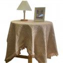 Ins Wind Khaki Knitted Table Cloth, Sofa Cover, Blanket, Sofa Cover, TV Cabinet Cover, Picnic Cloth, French Cover 