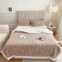 Autumn and winter thickened warm taff milk wool blanket version pure simple lamb wool blanket blanket bedding 