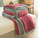 Farai velvet milk velvet composite blanket Double layer blanket Three layer blanket Single double thickened blanket Cotton blanket 