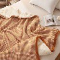 Nordic light luxury thick blanket for winter thickened warm blanket with cashmere cover blanket for winter sofa blanket for lunch 