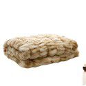 High grade imitation fur blanket comfortable skin friendly bubble rabbit blanket winter sofa blanket leisure blanket light luxury bed tail blanket 