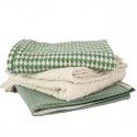 Luxury dark green sofa blanket bed towel bed blanket light green model room blanket thousand bird grid knitting bed blanket 