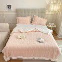 Autumn and winter thickened warm taff milk wool blanket version pure simple lamb wool blanket blanket bedding 