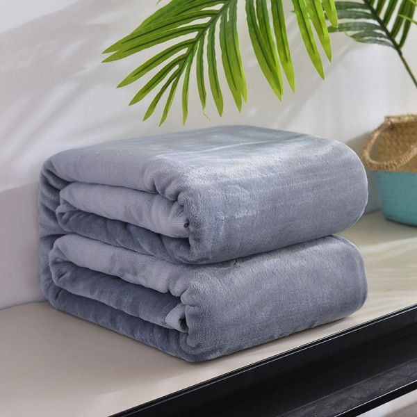 Wholesale of Falai velvet blanket blanket solid coral velvet blanket plain blanket bed sheet 