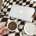 Ins net red black and white checkerboard contrast small blanket simple fashion office nap blanket warm in autumn and winter 