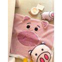 One wholesale ins small red book large version patch cloth embroidered cartoon children single and double lamb blanket 