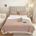 Autumn and winter thickened warm taff milk wool blanket version pure simple lamb wool blanket blanket bedding 