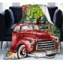 DIY blanket creative autumn and winter warm sofa cover blanket high-definition digital printing double-sided flannel air conditioning blanket 