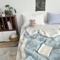 Wholesale solid color blanket, double layer sofa, leisure blanket, warm blanket, camellia flower, cow's milk wool, lamb's wool blanket, new style 