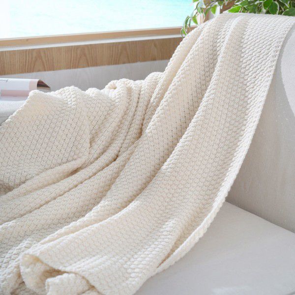 Noon nap blanket, office air conditioner, small wool sofa, blanket, tassel, knitting ball, wool yarn, casual manufacturer, direct sales 