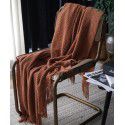 Autumn and winter thickened knitting cover blanket blanket leisure sofa blanket wool blanket Nordic solid color one hair factory stock 