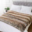 Nordic imitation fur blanket imitation fur sofa blanket model room soft decoration light luxury fur blanket thickened double-layer blanket 