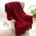 Bright red wedding bed blanket Wedding wedding bed blanket Thread blanket Wedding bed blanket Daily blanket Sofa blanket 