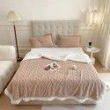 Autumn and winter thickened warm taff milk wool blanket version pure simple lamb wool blanket blanket bedding 