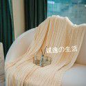 Pure cotton blanket, knitting blanket, blanket, bed tail towel, sofa blanket, office nap blanket, towel, air conditioning blanket, summer and autumn 