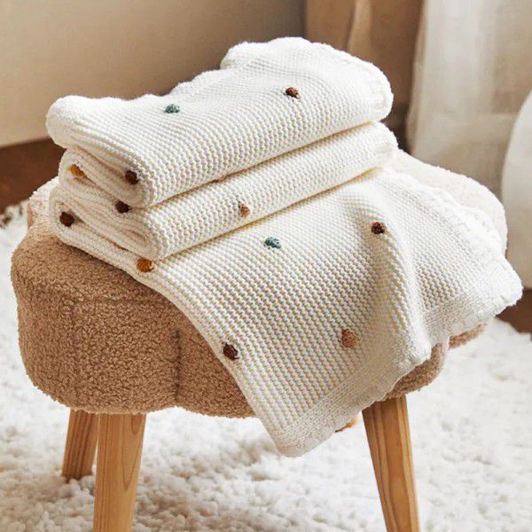 Nordic Z home simple multi-color office nap sofa blanket blanket thread blanket Korean air conditioner knitted blanket 