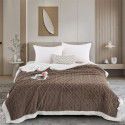 Autumn and winter thickened warm taff milk wool blanket version pure simple lamb wool blanket blanket bedding 