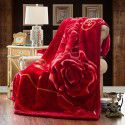 New thickened raschel blanket manufacturer cover blanket winter super soft double-layer wedding blanket Farai velvet group purchase wholesale 