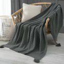 Noon nap blanket, office air conditioner, small wool sofa, blanket, tassel, knitting ball, wool yarn, casual manufacturer, direct sales 