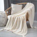 Noon nap blanket, office air conditioner, small wool sofa, blanket, tassel, knitting ball, wool yarn, casual manufacturer, direct sales 