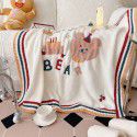 Christmas soft jacquard cartoon blanket children's bed blanket kindergarten nap blanket gift bag 