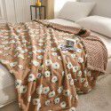 Cross border exclusive vintage jacquard cashmere blended blanket multi-functional sofa lunch blanket thickened lamb wool blanket 