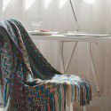 Bohemian knitting blanket office nap blanket home stay small blanket sofa cover blanket casual blanket bed towel 