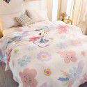 Ins Rainbow Bear~Korean Snow Flower Blanket Office Nap Leisure Sofa Blanket Air Conditioner Blanket in Summer 