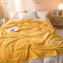 New super soft pure color flannel blanket plain stripe magic velvet nap blanket air conditioning blanket cover blanket special price 