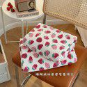 Strawberry coral wool blanket thin summer office nap air conditioning blanket nap sofa shawl blanket blanket 