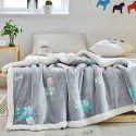 Children's blanket thickened winter cashmere quilt Children's kindergarten nap baby coral blanket 