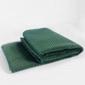 Luxury dark green sofa blanket bed towel bed blanket light green model room blanket thousand bird grid knitting bed blanket 