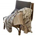 Modern simple and luxurious tie dyed zebra rabbit hair sheep curly wool Magirami blended blanket nap blanket sofa blanket 