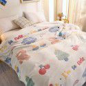 Ins Rainbow Bear~Korean Snow Flower Blanket Office Nap Leisure Sofa Blanket Air Conditioner Blanket in Summer 