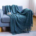 Knitted blanket, sofa blanket, cover blanket, Nordic blanket, office air conditioner blanket, bed towel, afternoon nap blanket, small blanket, diamond shaped 