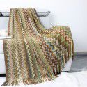 Knitted blanket Amazon's popular Boxi Mia knitted blanket sofa blanket office blanket blanket blanket blanket blanket wholesale