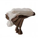 Ins Nordic sandstorm hair blanket Office nap blanket Air conditioning blanket Cover blanket Shawl wool knitting blanket Bed tail towel 