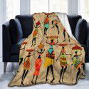 DIY blanket creative autumn and winter warm sofa cover blanket high-definition digital printing double-sided flannel air conditioning blanket 