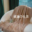 Pure cotton blanket, knitting blanket, blanket, bed tail towel, sofa blanket, office nap blanket, towel, air conditioning blanket, summer and autumn 