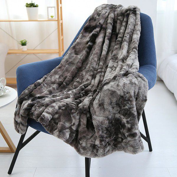 Cross border blanket PV velvet blanket Long wool crystal blanket Foreign trade shawl blanket Amazon 