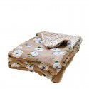 French Romantic Beanstalk Vintage Wool Blanket Floral Blanket Girls' Office Napping Blanket Autumn and Winter Warm 