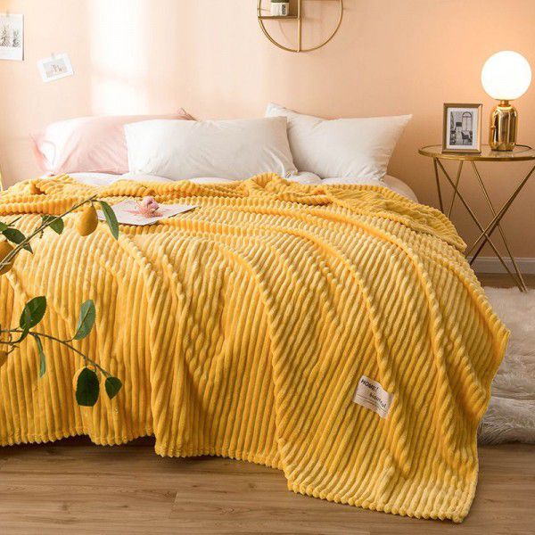 Pure color magic velvet blanket Farai velvet gift blanket coral velvet air conditioner blanket towel quilt milk velvet nap blanket 