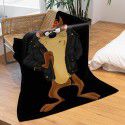 DIY blanket creative autumn and winter warm sofa cover blanket high-definition digital printing double-sided flannel air conditioning blanket 