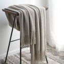 Autumn and winter thickened knitting cover blanket blanket leisure sofa blanket wool blanket Nordic solid color one hair factory stock 