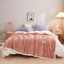 Pure color milk fluff blanket sofa cover blanket nap blanket gift blanket with exquisite gift box 