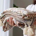 Bohemian blanket simple knitting wool nap blanket winter decoration nap blanket blanket sofa blanket 