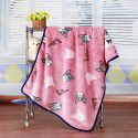 Fleece coral wool offset printing blanket Air conditioning room Office cover blanket Home leisure blanket Spot wholesale 